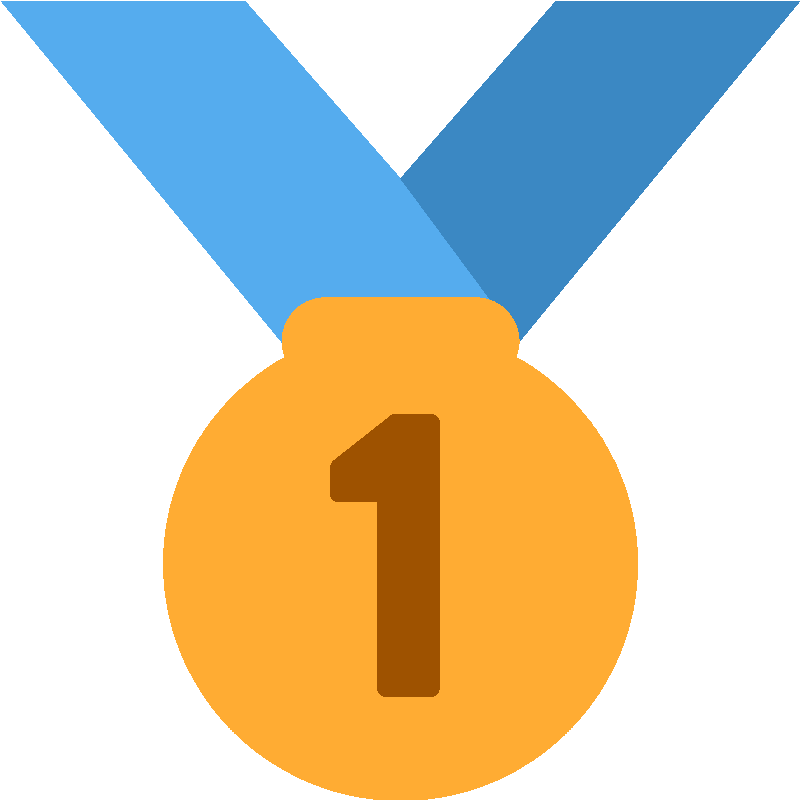 Sticker 1st Place Medal