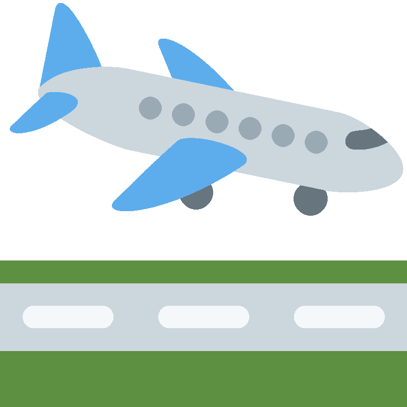 Sticker Airplane Arrival