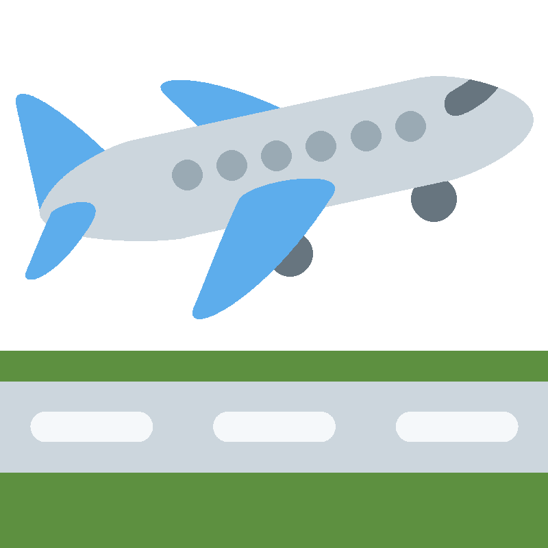 Sticker Airplane Departure