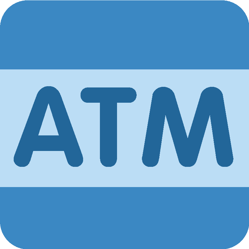 Sticker ATM Sign