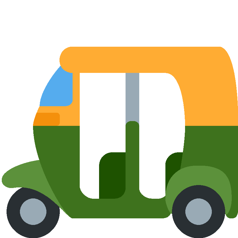 Sticker Auto Rickshaw