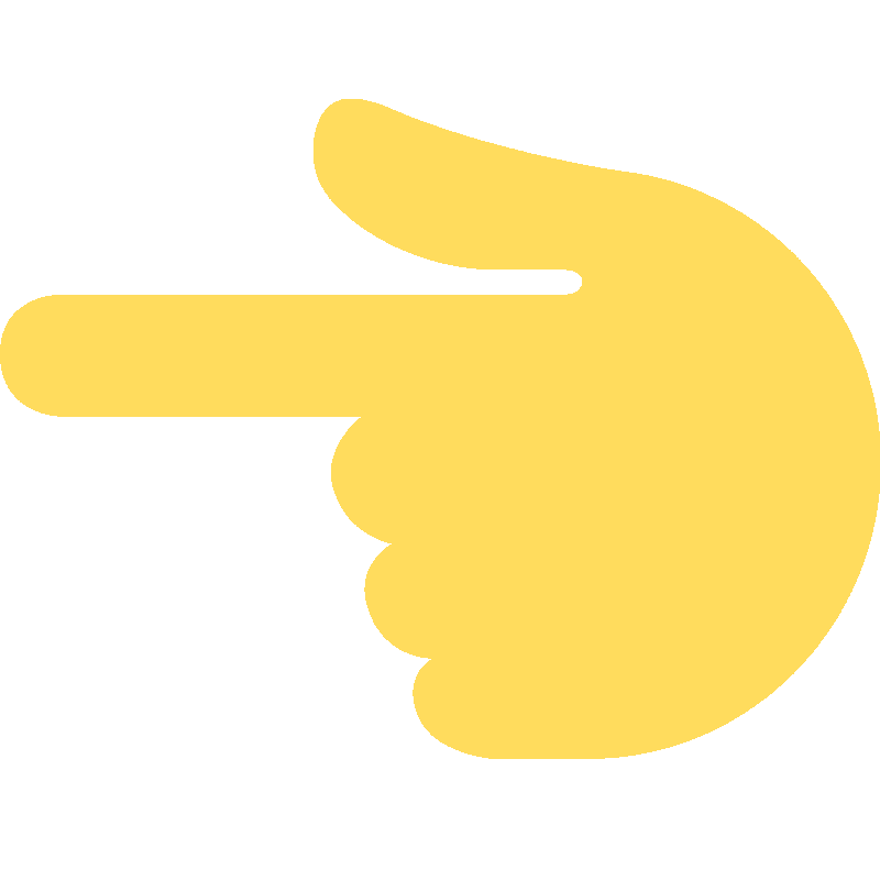 Sticker Backhand Index Pointing Left