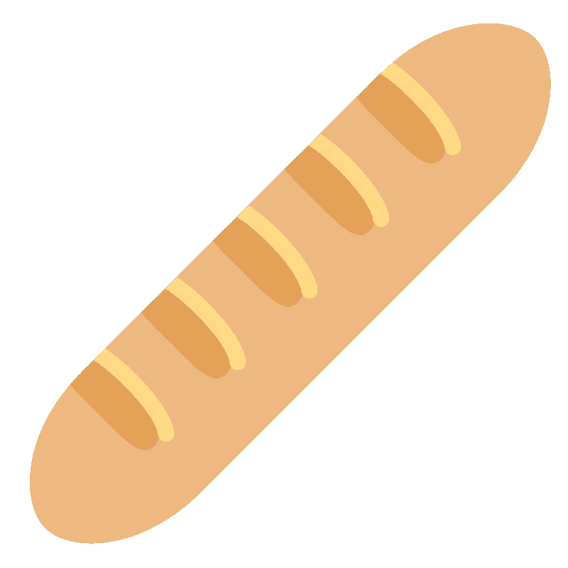 Sticker Baguette Bread