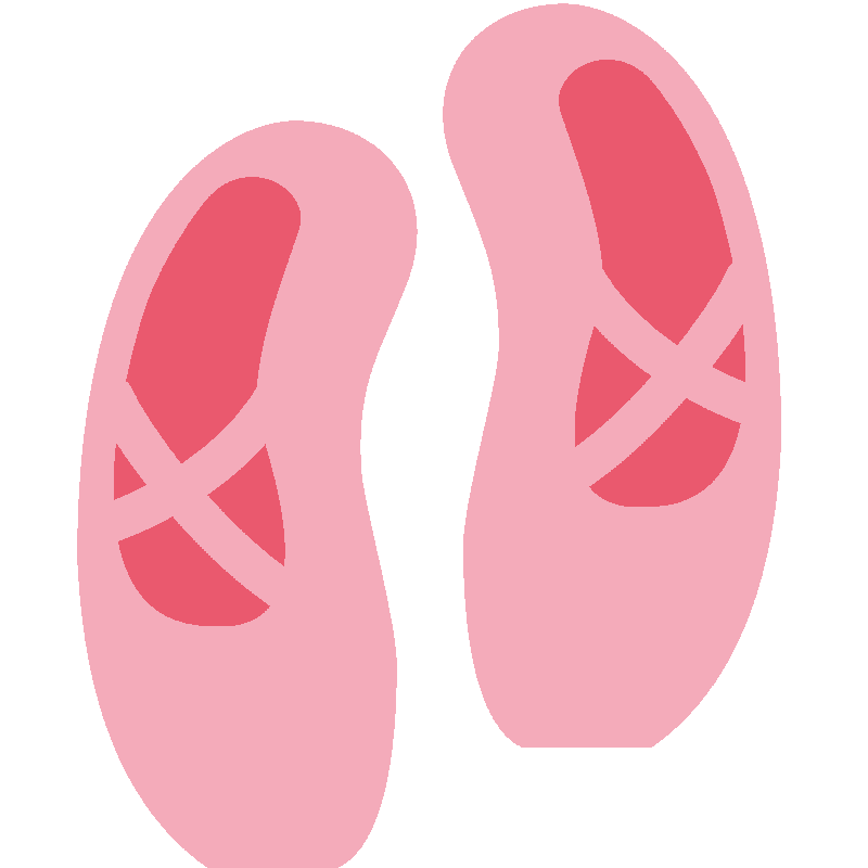 Sticker Ballet Shoes