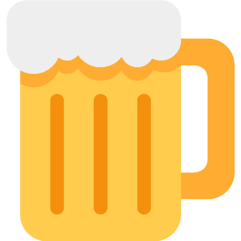 Sticker Beer Mug