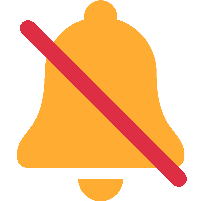 Sticker Bell With Slash