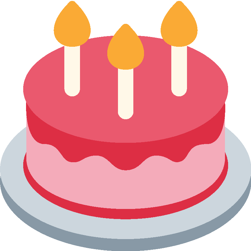 Sticker Birthday Cake
