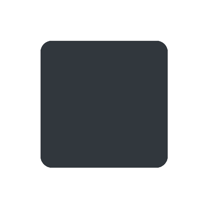 Sticker Black Medium-small Square