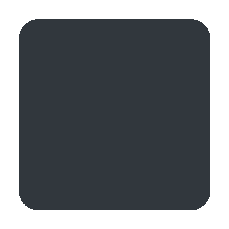 Sticker Black Medium Square