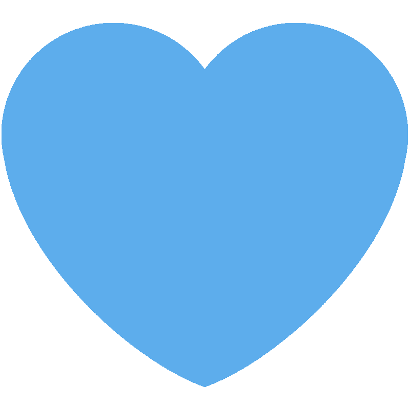 Sticker Blue Heart
