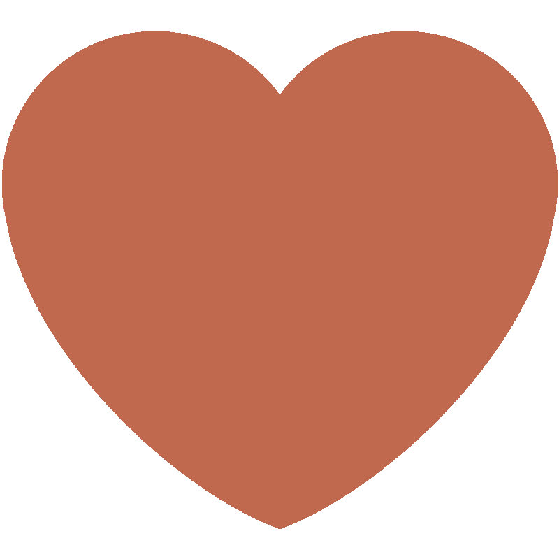 Sticker Brown Heart