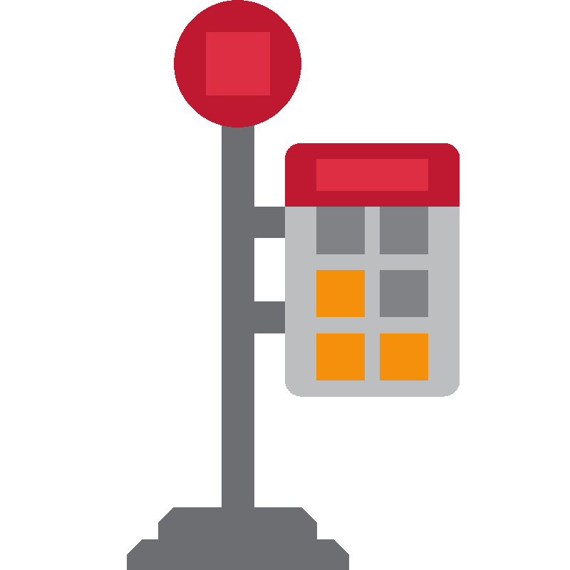 Sticker Bus Stop