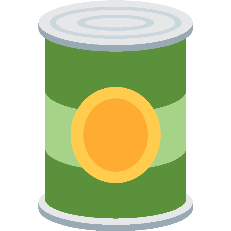 Sticker Canned Food