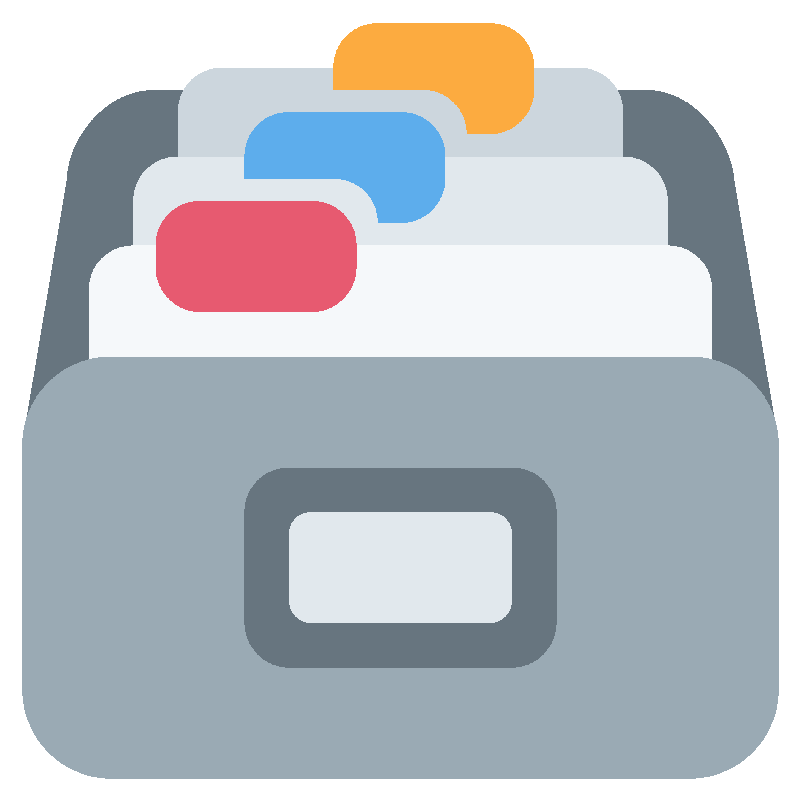 Sticker Card File Box