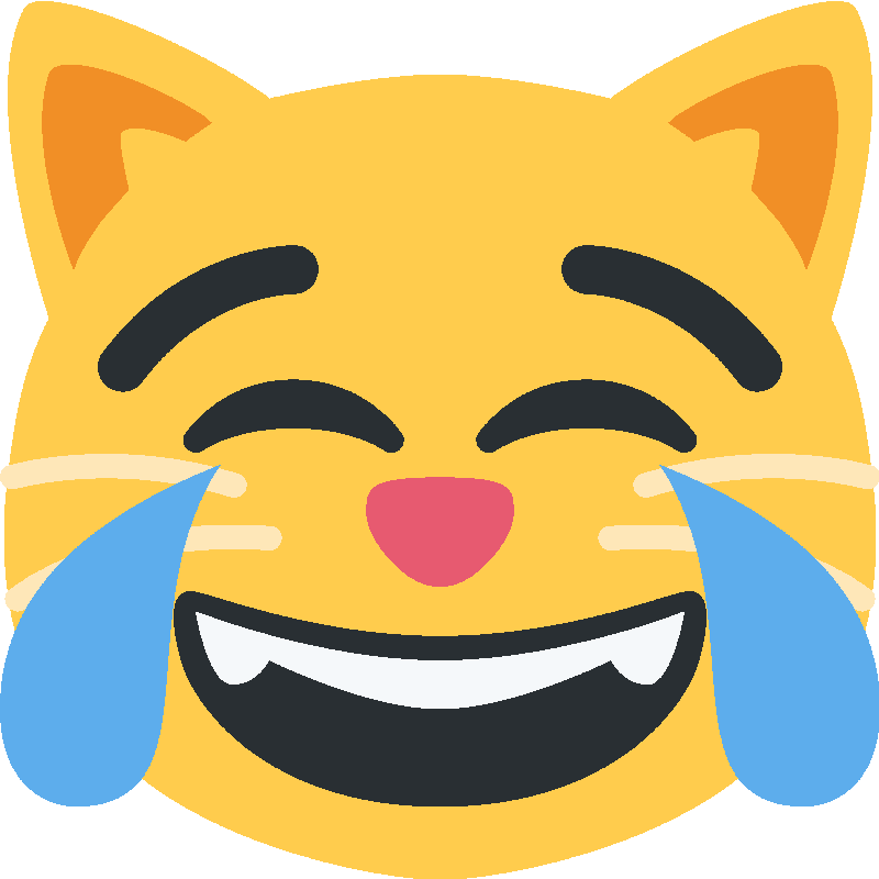 Sticker Cat With Tears Of Joy