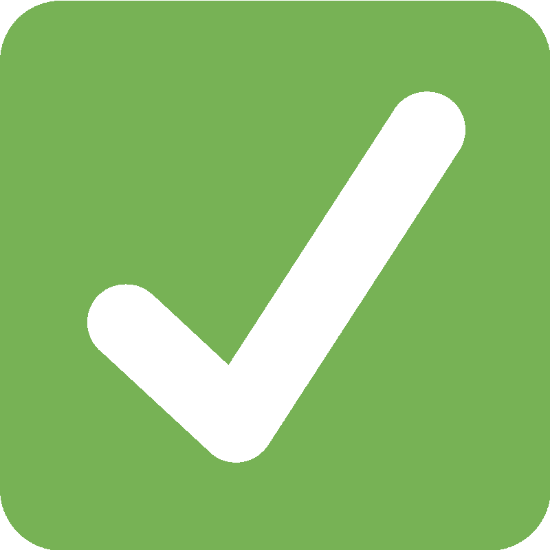 Sticker Check Mark Button