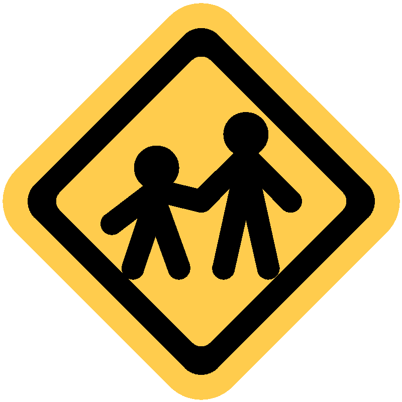 Sticker Children Crossing