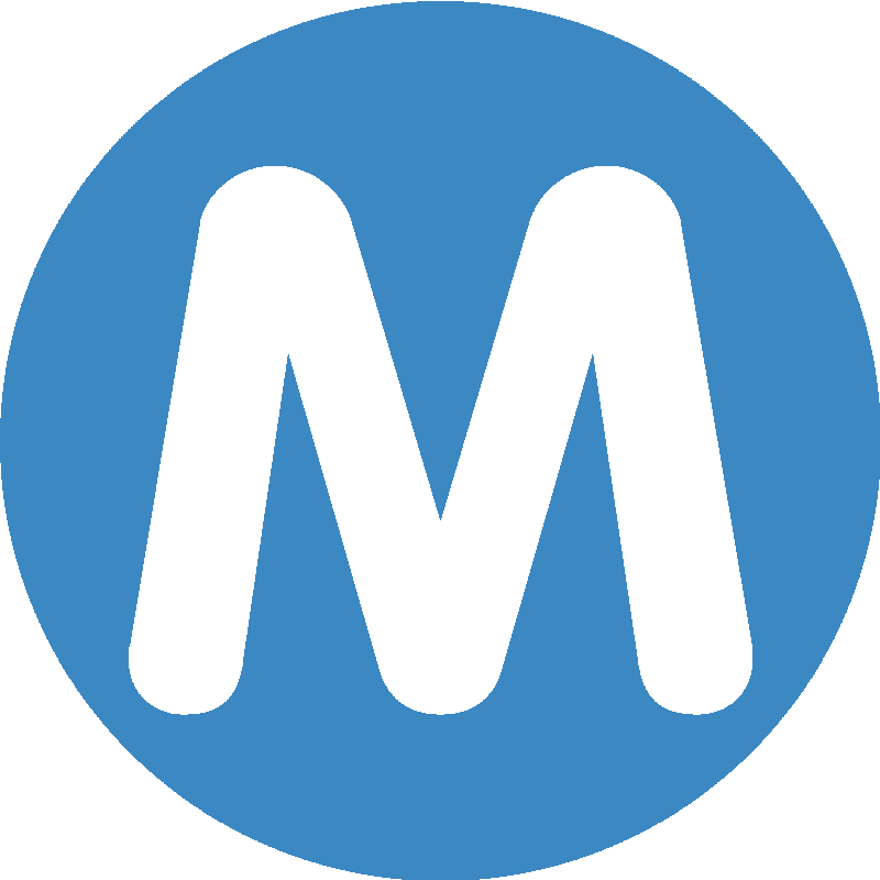 Sticker Circled M