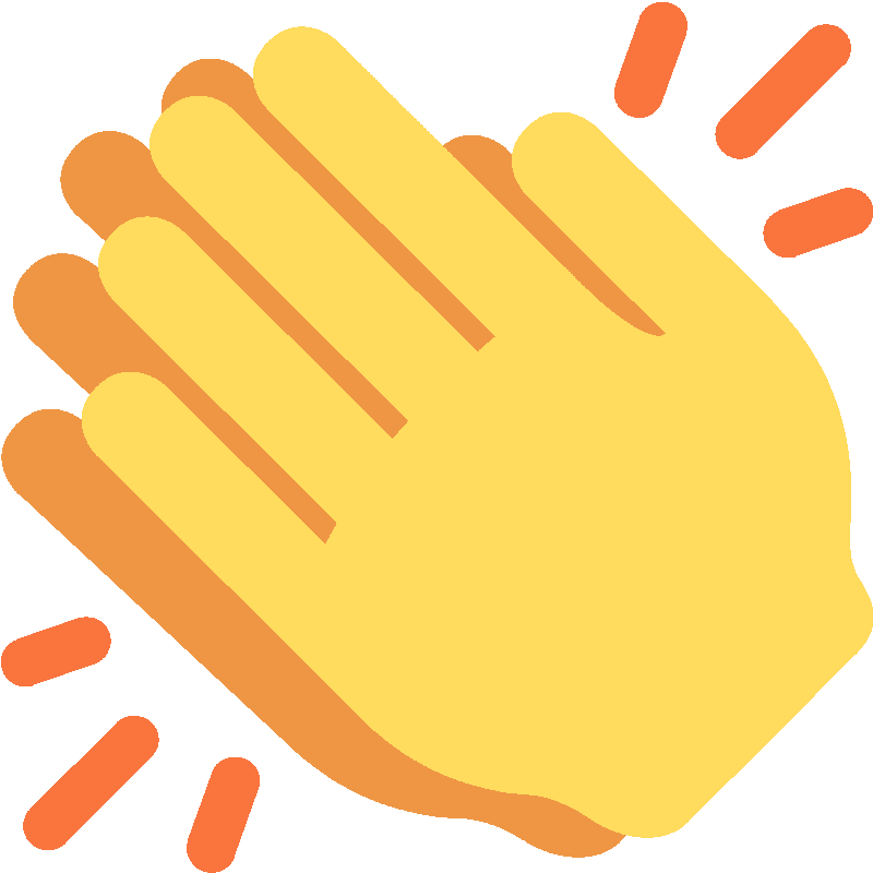 Sticker Clapping Hands