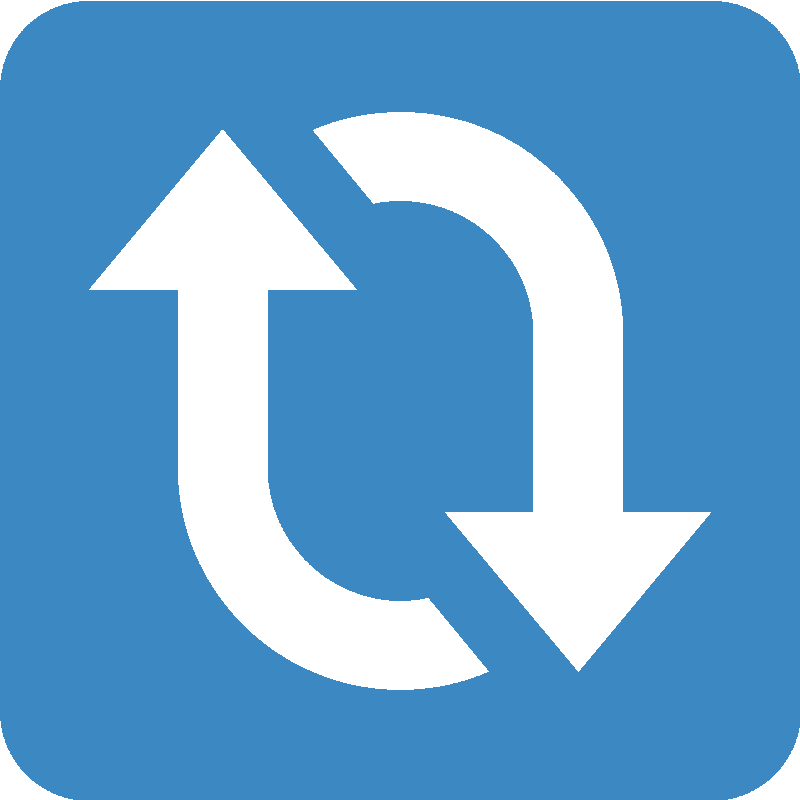 Sticker Clockwise Vertical Arrows