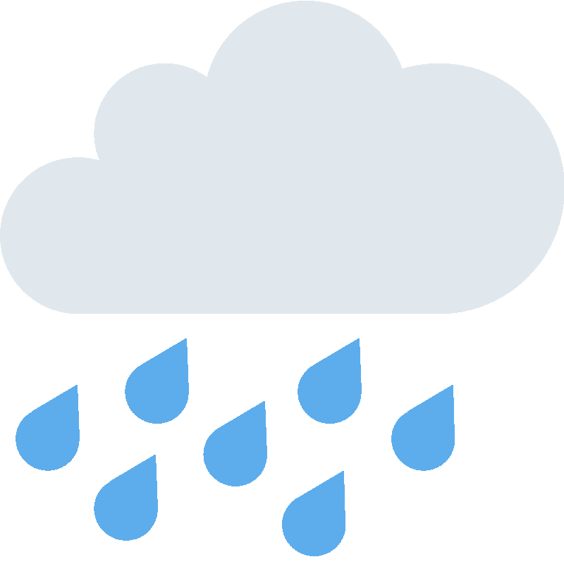 Sticker Cloud With Rain