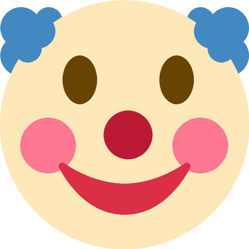 Sticker Clown Face