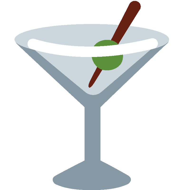 Sticker Cocktail Glass