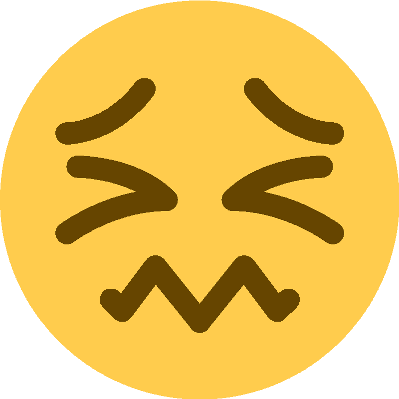 Sticker Confounded Face