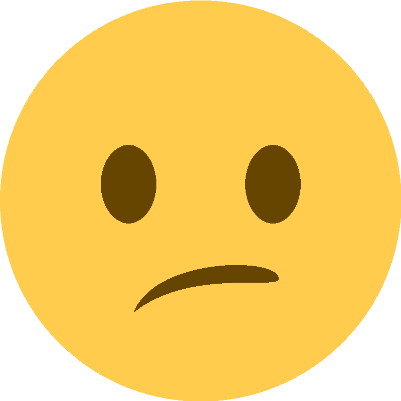 Sticker Confused Face