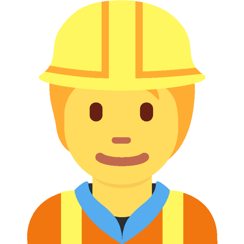 Sticker Construction Worker