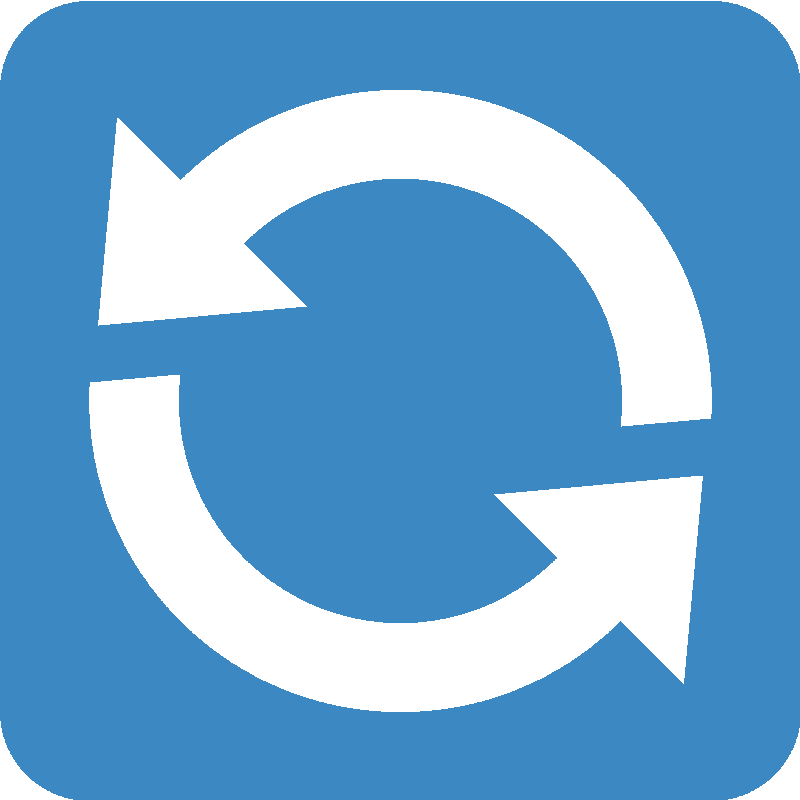 Sticker Counterclockwise Arrows Button