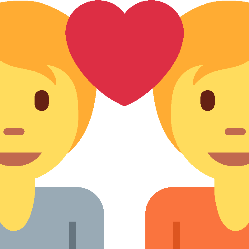Sticker Couple With Heart