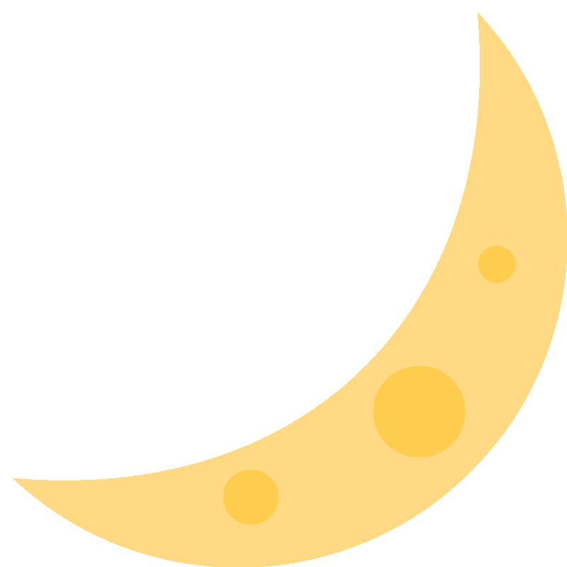 Sticker Crescent Moon