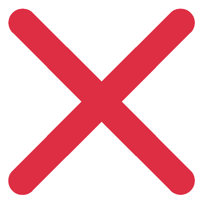 Sticker Cross Mark