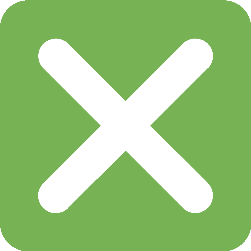 Sticker Cross Mark Button