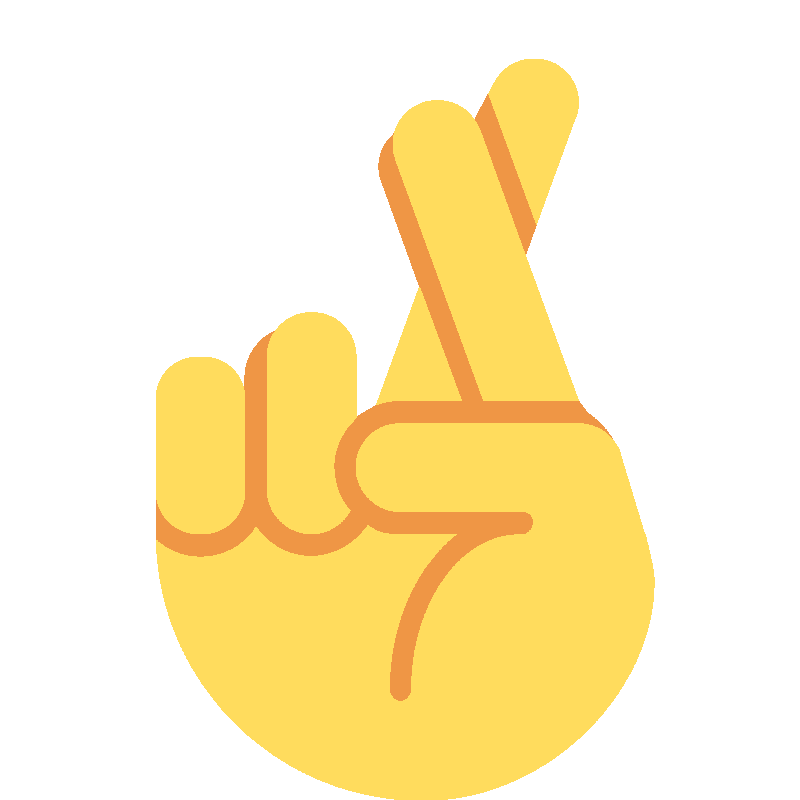 Sticker Crossed Fingers