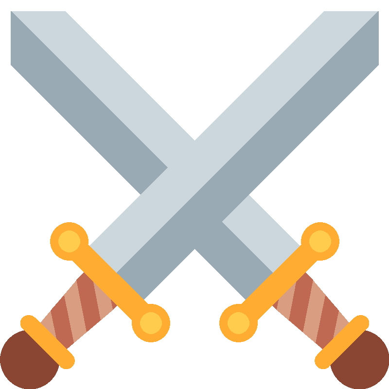 Sticker Crossed Swords
