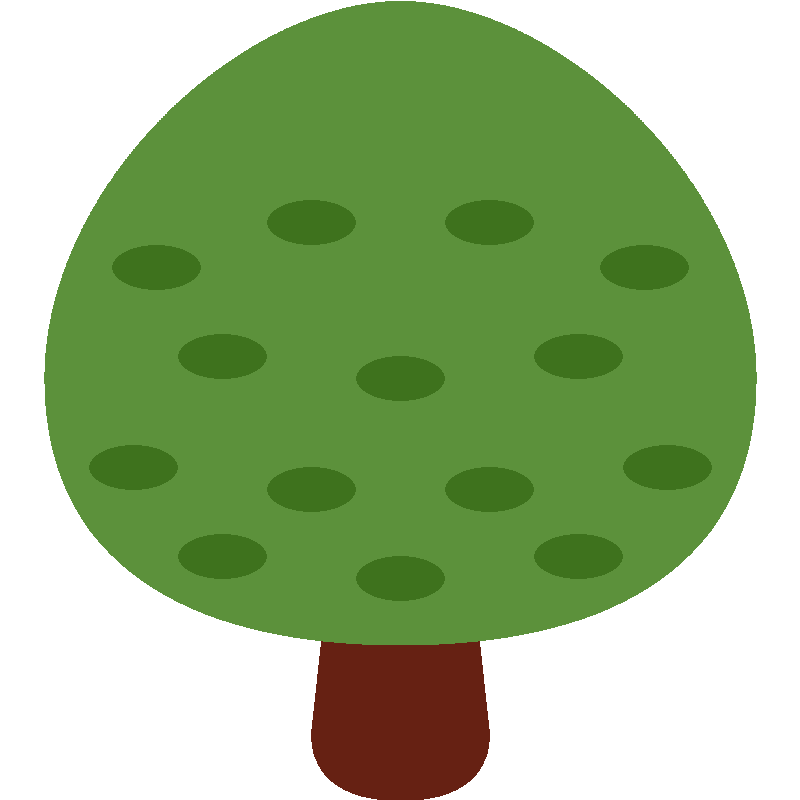 Sticker Deciduous Tree