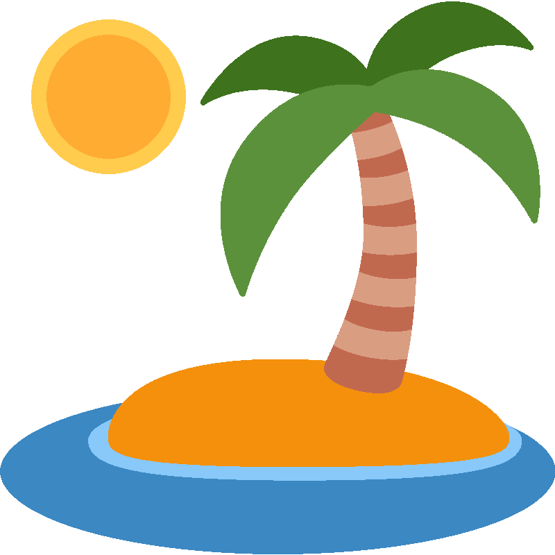 Sticker Desert Island