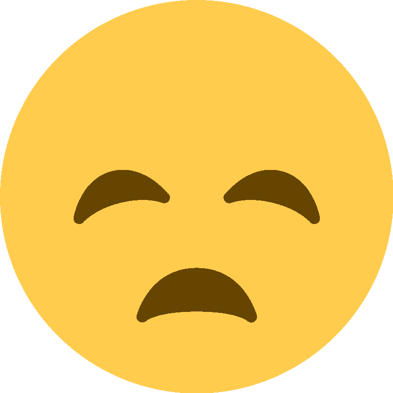 Sticker Disappointed Face