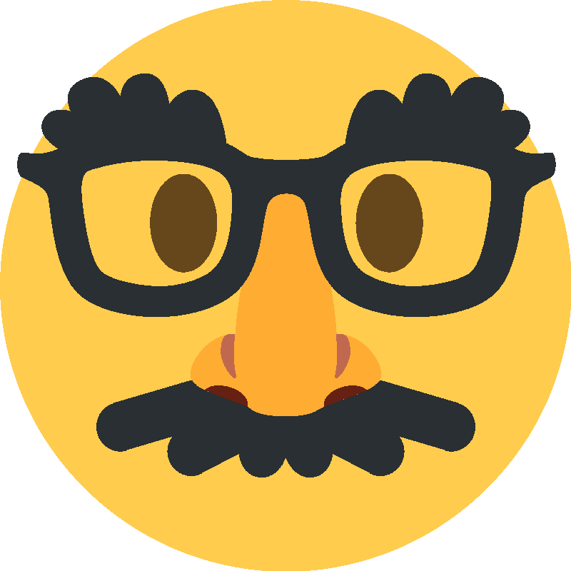 Sticker Disguised Face