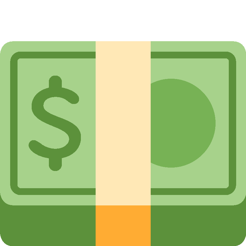 Sticker Dollar Banknote