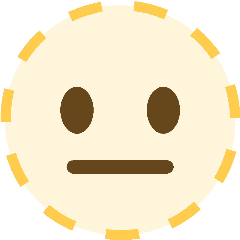 Sticker Dotted Line Face