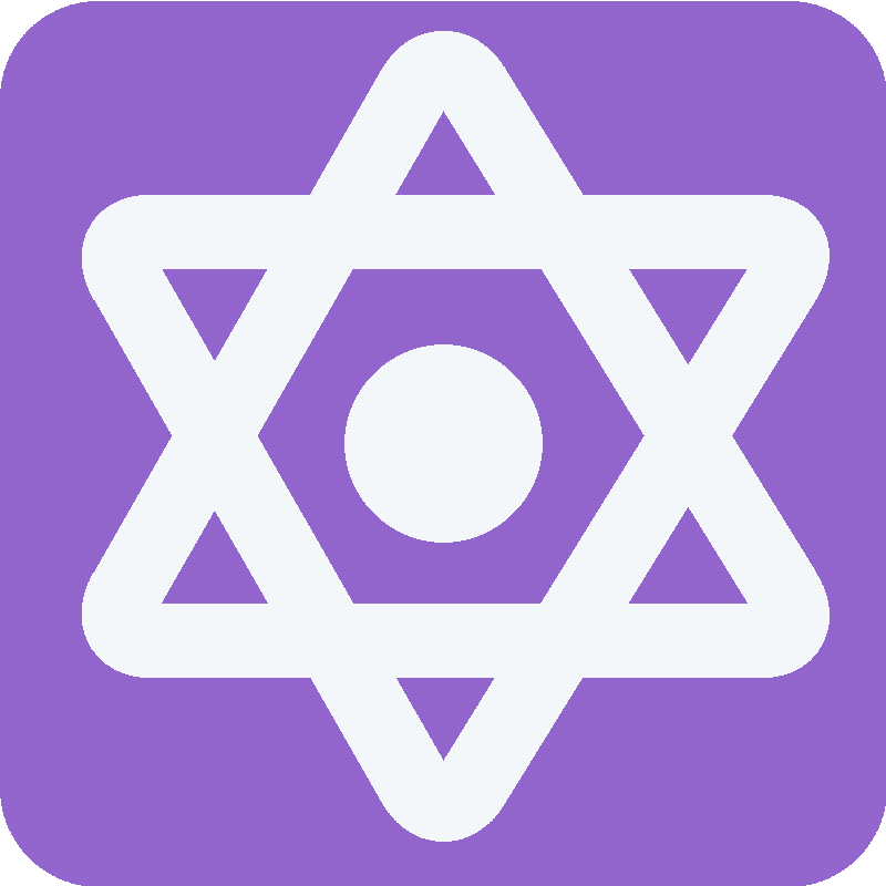 Sticker Dotted Six-pointed Star