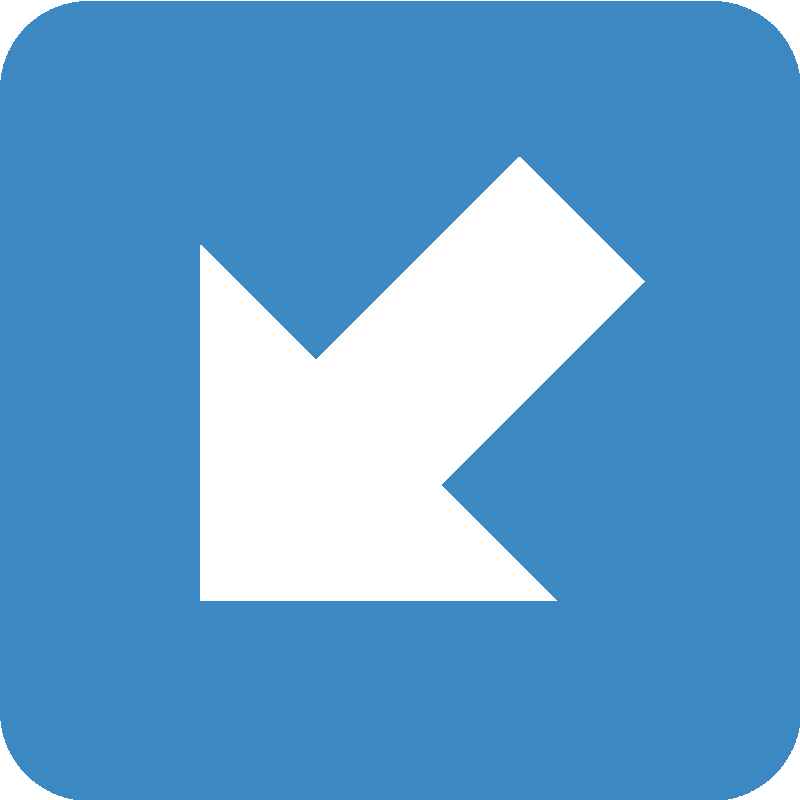 Sticker Down-left Arrow