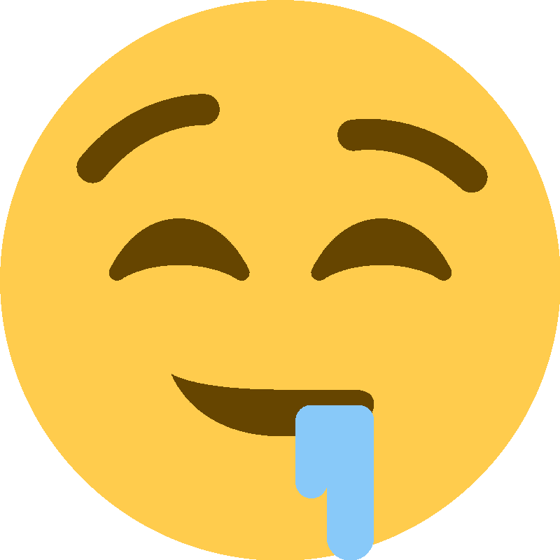 Sticker Drooling Face