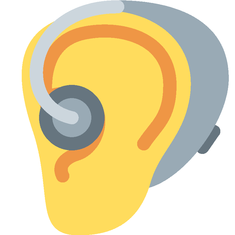 Sticker Ear With Hearing Aid