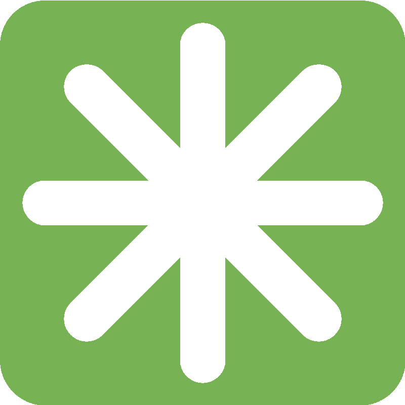 Sticker Eight-spoked Asterisk