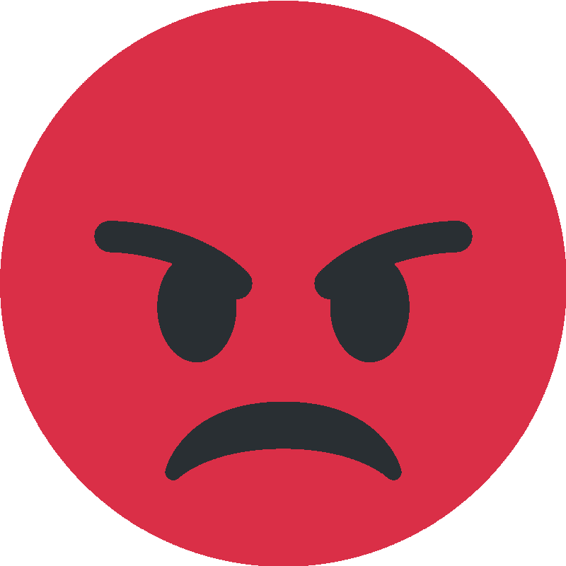 Sticker Enraged Face