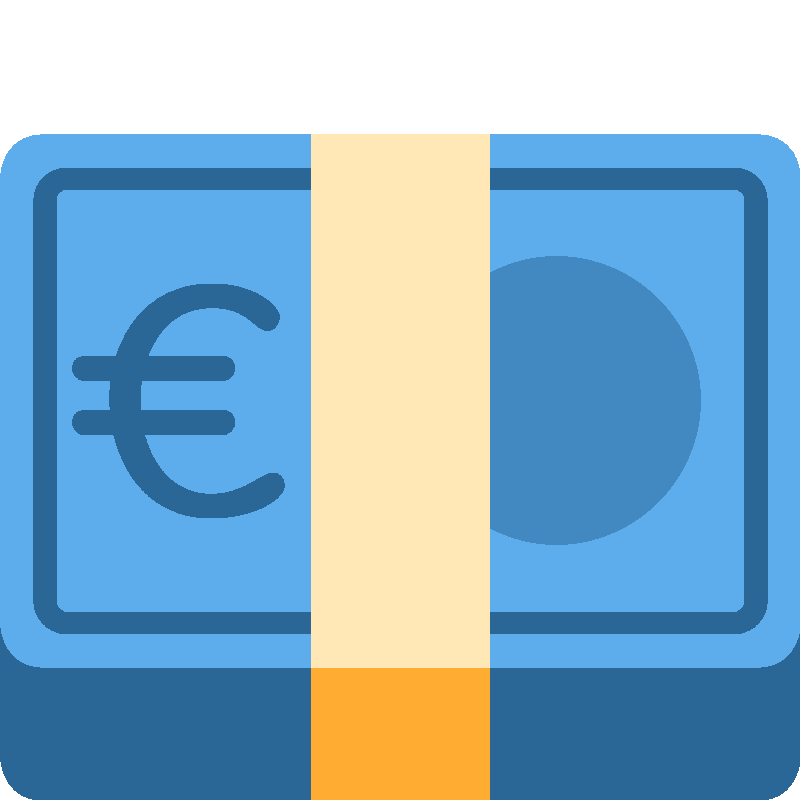 Sticker Euro Banknote